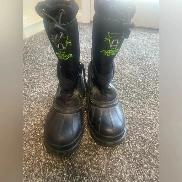 Arctic Cat Snowmobile Winter Snow Boots Big Kids Size 4/ Women’s 5.5 Pull On - Picture 1 of 9